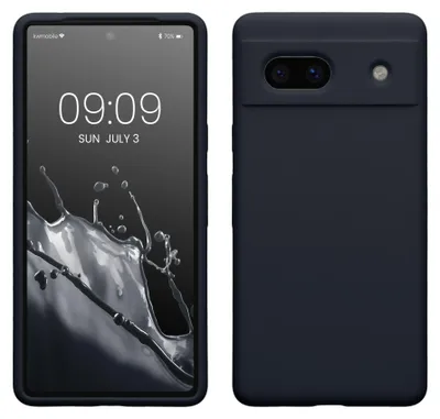 Produktbild von kwmobile Handyhülle für Google Pixel 7a Hülle, für Pixel 7a Case - Hülle Silikon - kabelloses Laden - Heidelbeerblau