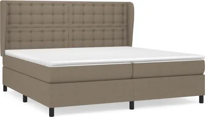 Produktbild von vidaXL Boxspringbett mit Matratze Taupe 200x200 cm Stoff