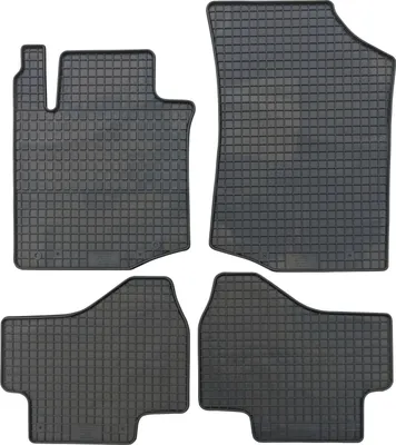 Produktbild von für Citroen C1 ab 07/2005-06/2014 Passform Fußmatten PETEX Gummimatten 4-teilig schwarz Allwettermatten Gummifußmatten