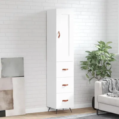Produktbild von vidaXL Highboard Weiß 34,5x34x180 cm Holzwerkstoff