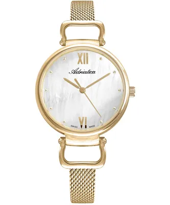 Zdjęcie produktu dla Zegarek damski Adriatica A3745.118FQ złoty