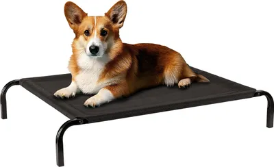 Obrázek produktu pro Petsona Dog Bed Dog Lounger Pet Bed Indoor Outdoor Raised Chewproof Durable Medium Dog Beds Pet Comfortable Pet Hammock For Ultimate Relaxation 77X15x60cm, Black