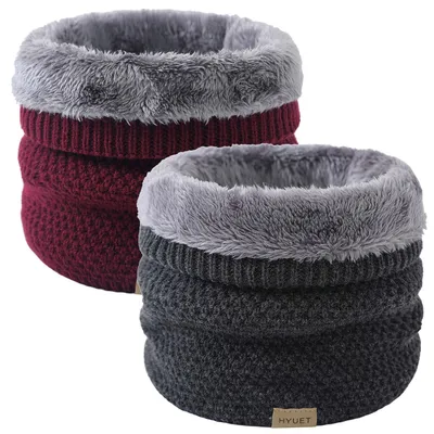 Productafbeelding van Dikke Gebreide Sjaal met Fleece Voering voor Winter