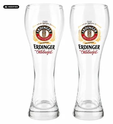 Produktbild von 2x Erdinger Weizenbierglas   0,5L