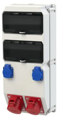 Obrázek produktu pro Stacionární rozvaděč SZUBIN 32A/5PxC32 16A/5PxC16 2GSx2B16 FI40 IP44 9025512