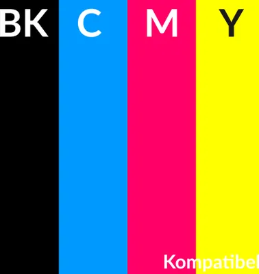 Produktbild von Toner Set kompatibel Lexmark CS310 CS410 CS510 ersetzt 702K 702C 702M 702Y Schwarz Cyan Magenta Gelb