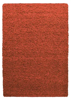 Produktbild von Villa Möbel Lifiva Wohnzimmer-Teppich, Hochflor-Teppich, Shaggy, Einfarbig, Farbe:Terra, Grösse:160x230 cm