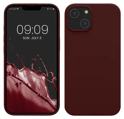 Produktbild von kwmobile Handyhülle für iPhone 14 Hülle, für iPhone 14 Case - Hülle Silikon - kabelloses Laden - Tawny Red