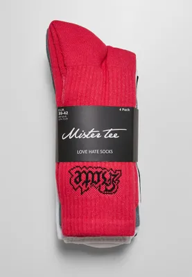 Image de Tee Love Hate 4-Pack multicolore - 35-38