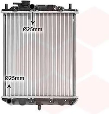 Produktbild von VAN WEZEL 11002036 Kühler Wasserkühler Motorkühler für DAIHATSU CUORE IV (L501) MOVE (L6) MOVE (L6, L9)