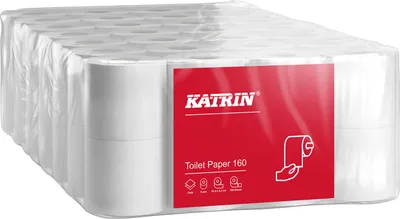 Produktbild von Toaletný papier 2-vrstvový Katrin 160, návin 18 m (8 ks)