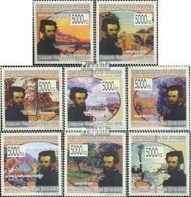 Produktbild von Briefmarken Guinea 2009 Mi 6911-6918 (kompl. Ausgabe) postfrisch Gemälde von Armand Guillaumin
