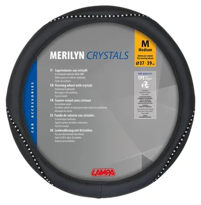 Produktbild von LAMPA 33135 Merilyn Lenkradbezug TPE Schwarz Lenkradhülle