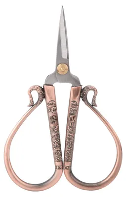 Immagine prodotto di Forbici per punto croce in acciaio inox, forbici per cucito vintage, strumento per ricamo (rosso bronzo)