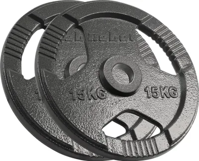 Obrázok produktu pre Sada liatinových kotúčov Rebel 2x15 kg 51 mm rukoväte