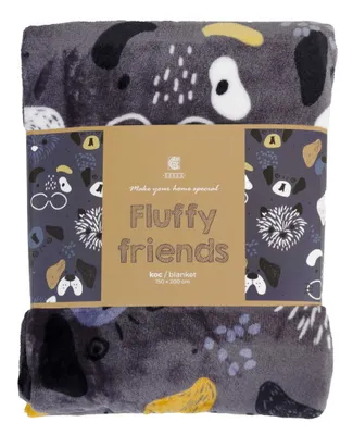 Produktbild von Graphite Decke 150x200 Fluffy Dogs