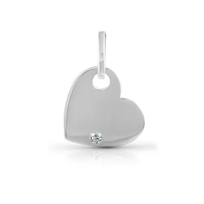 Produktbild von F Anhänger 925/- Sterling Silber 2,4cm weiß Zirkonia weiß 371240585R