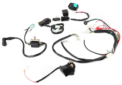 Zdjęcie produktu dla Zestaw wiązki przewodów do silnika z rozruchem elektrycznym, pasujący do quadów PIT i motocykli terenowych o pojemności 50 cm³, 110 cm³ i 125 cm³