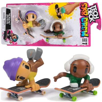 Immagine prodotto di Sk8 Crew Tech Deck Skateboard, confezione da 2 pezzi, serie Skate Team + Personaggi 1