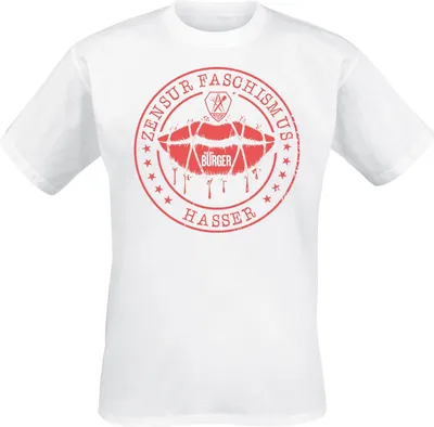 Produktbild von Philipp Burger - ZensurFH - T-Shirt (white) 4XL