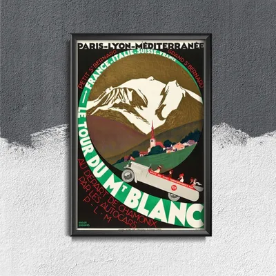 Produktbild von Poster - Canvas - Leinwand - 42 cm x 59,4 cm - Mont Blanc