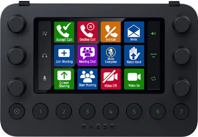 Produktbild von Razer Stream Controller RZ20-04350100-R3M1, Schwarz, 12 Tasten, Windows 10, Mac OS X 10.14 Mojave, China, 110 mm