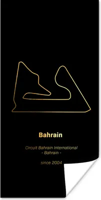 Produktbild von MuchoWow® Poster Bahrain - Formel 1 - Rennstrecke 80x160 cm - Kinderzimmer