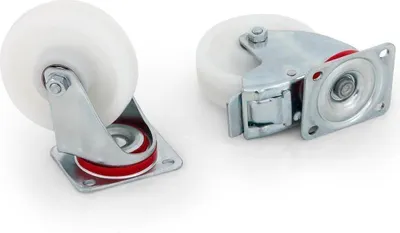 Immagine prodotto di Set di rotelle per carichi pesanti: 2 con freno, 2 senza, fino a 900 kg