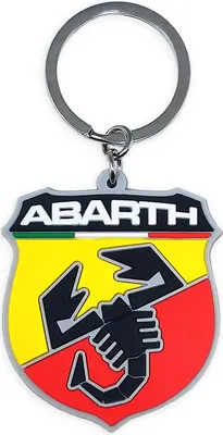 Produktbild von Abarth Offizielle Soft-Touch Schlüsselanhänger Schild Logo