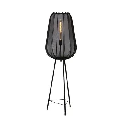 Image de Light & Living - lampadaire - Plumeria - noir - métal - lampe trépied - E27 - 1735112