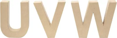 Produktbild von Glorex Papp-Buchstabe U 17,5 x 5,5 cm