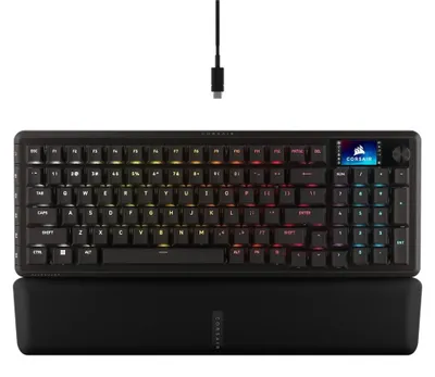 Productafbeelding van Corsair CH-91E911G-NA, Kabel, USB, Mechanische schakelaar, QWERTY-indeling, RGB LED-verlichting, Zwart