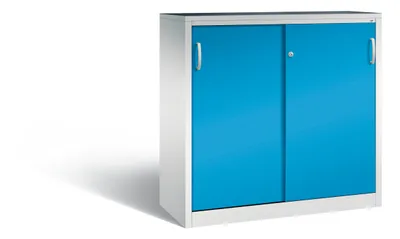 Produktbild von C+P Schiebetürenschrank Acurado, H1200xB1200xT500mm, 7035/5012