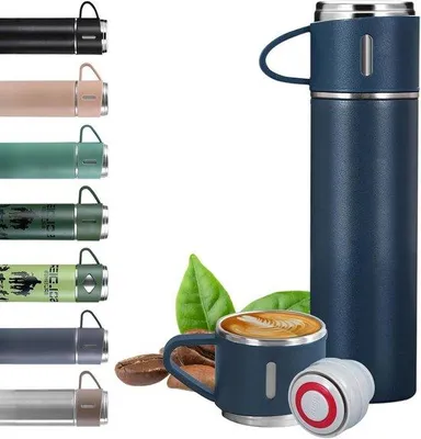 Obrázok produktu pre Termoska 500 ml z nerezovej ocele bez BPA, udrží teplotu 6–12 hodín