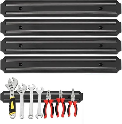 Produktbild von Famanu Werkzeugorganizer Set – Magnetische Magnetstreifen 33 cm, 4 Stück