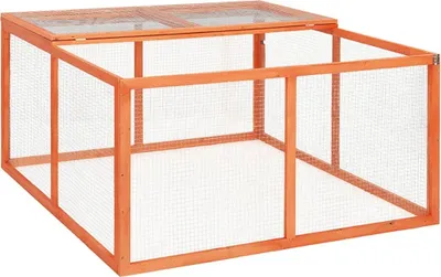 Obrázok produktu pre Králikáreň 124x120x60 cm masívne jedľové drevo