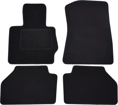 Image de Tapis De Sol Noir Velours Pour BMW X3 F25 2010-2017 4pcs, Ajustement précis, Base Antidérapante, Renforcée dans la Zone de la Pédale