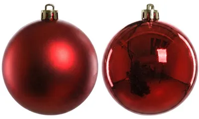 Produktbild von Trendline Weihnachtskugeln bruchfest, langlebig Ø 8 cm rot 6 Stück