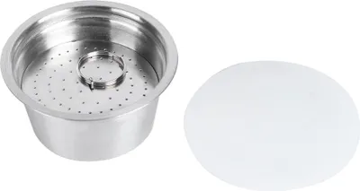 Obrázok produktu pre Nerezová oceľ Opakovane použiteľná plniteľná šálka na kávové kapsule vhodná pre Dolce Gusto Coffee MakerWhite