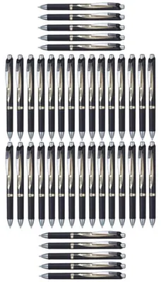 Obrázek produktu pro Pentel EnerGel BLP75 černá sada 40 ks gelový