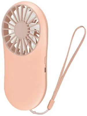 Obrázek produktu pro Mini ventilátor, růžový, dobíjecí přes USB, ochlazovač vzduchu, přenosný