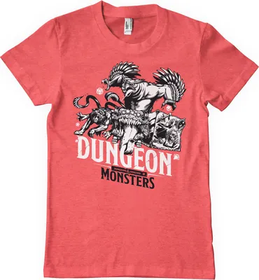 Produktbild von Dungeon Monsters T-Shirt - Large - RedHeather