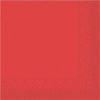 Produktbild von Tissue Cocktail-Serviette Rot, 20 x 20 cm, 300 Stück - Mank