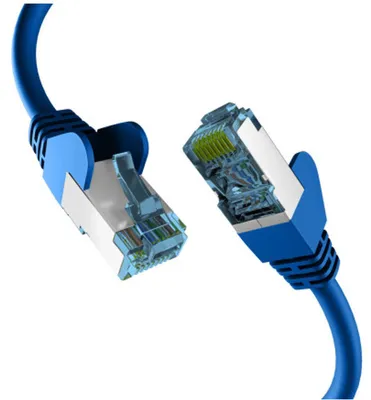 Produktbild von EFB RJ45 PATCHKABEL mit CAT7 ROHKABEL BLAU 0.25m