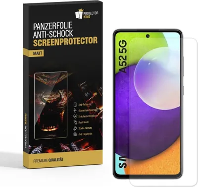 Produktbild von 4x Panzerfolie für Samsung Galaxy A52 ANTI-SCHOCK Displayschutzfolie MATT