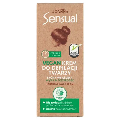 Obrázok produktu pre Joanna Sensual - Vegan krém na depiláciu tváre, 20g