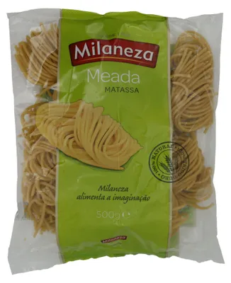 Produktbild von Pasta Milaneza | Meada | Traditionelle portugiesische Pasta aus Hartweizengrieß | 500 g
