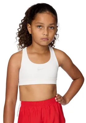 Produktbild von Nike Sport-BH Nike Swoosh Sport-BH Für Ältere Kinder (Mädchen), White/Pure Plati