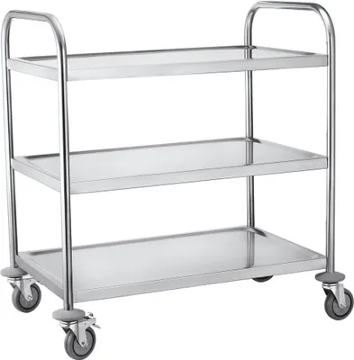 Produktbild von Servierwagen silber 84,5 x 52,5 x 94,0 cm