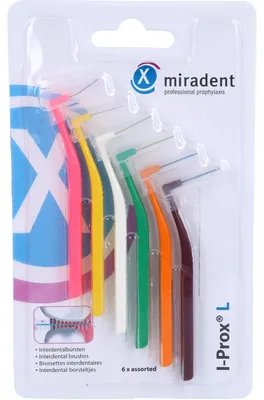 Produktbild von miradent I-Prox L Interdentalbürste sortiert, 6 St